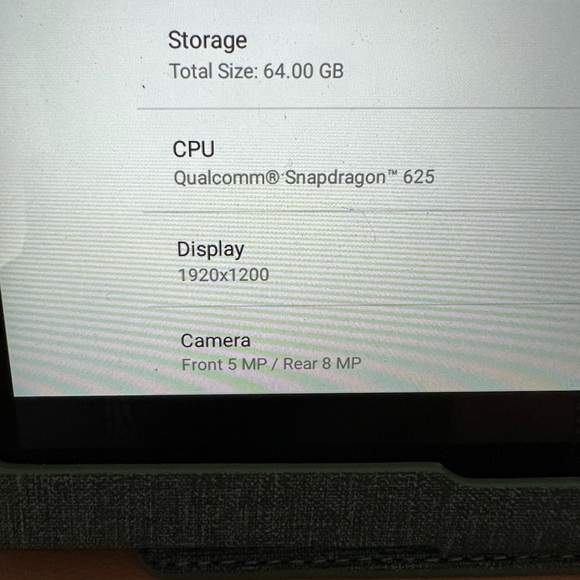 Lenovo Tablet | TB-X704V | 64G | Unlocked | 10” screen - includes cover & cord - Picture 6 of 9